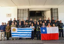 Uruguay envía equipo especializado para apoyar el combate de incendios forestales en Chile