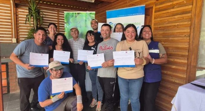 Subsole certifica competencias laborales de sus trabajadores con el apoyo de Otic Agrocap y Chilealimentos