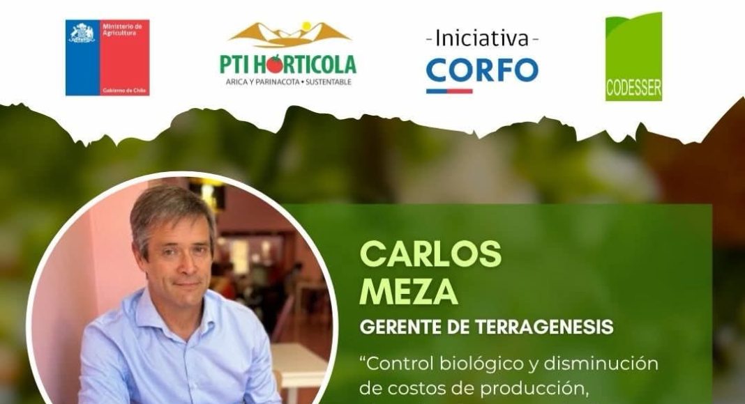 Carlos Meza liderará encuentro de agricultura regenerativa y control biológico en Arica