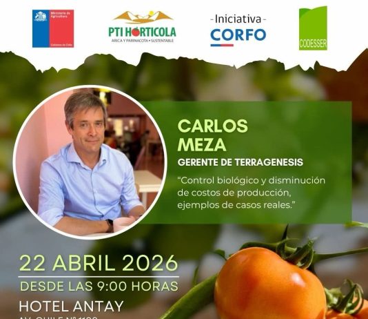 Carlos Meza liderará encuentro de agricultura regenerativa y control biológico en Arica