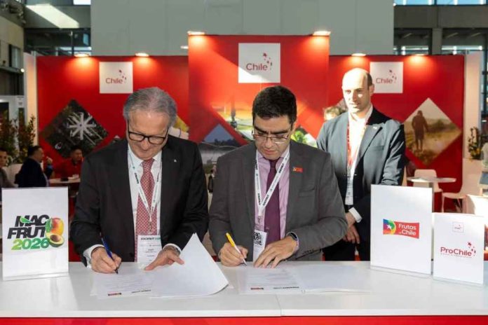 Frutas de Chile firma MoU con Feria italiana Macfrut para potenciar la trasferencia tecnológica y el posicionamiento de las frutas frescas chilenas en Europa