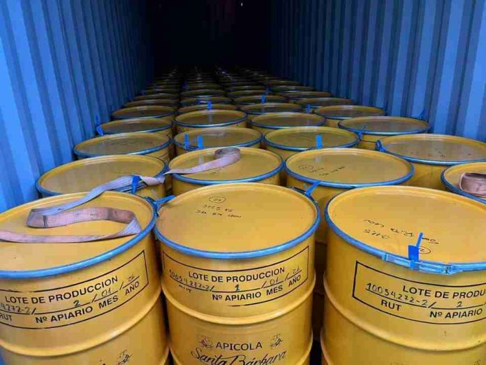 SAG Biobío certificó envío de 22 toneladas de miel a Alemania 