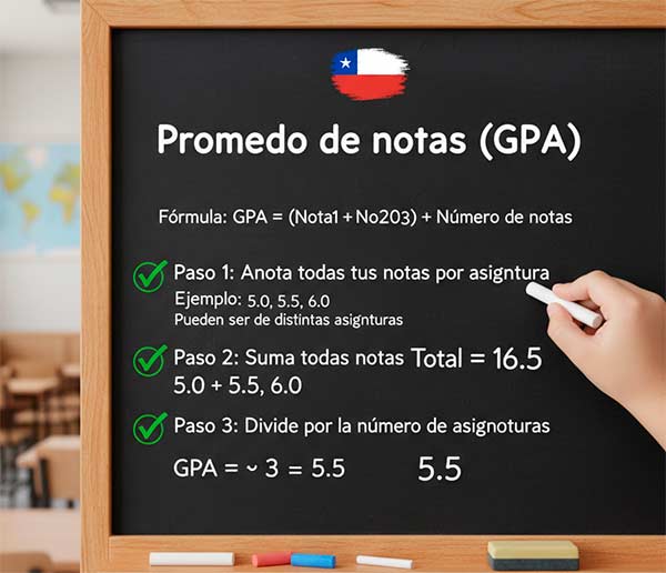 Cálculo de Promedio de notas (GPA), Herramientas para calcular notas en Chile fácilmente ¿Cómo calcular las notas en Chile? Guía Completa y Fácil de Seguir