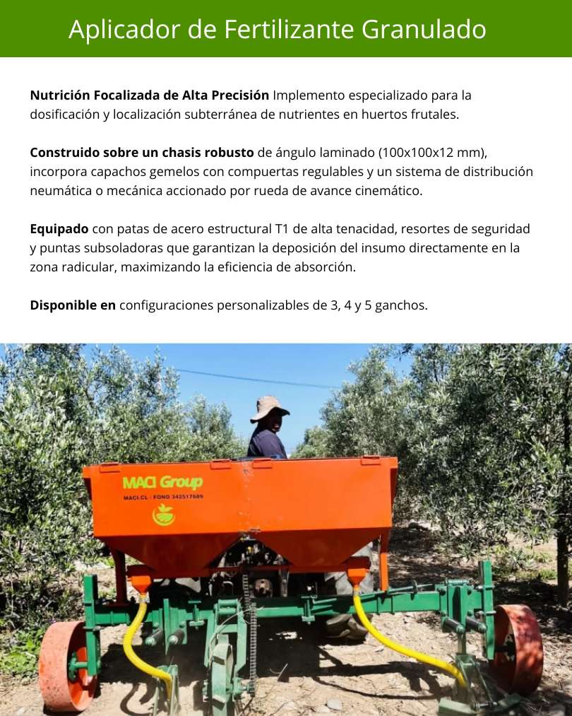 Aplicador de Fertilizante Granulado
