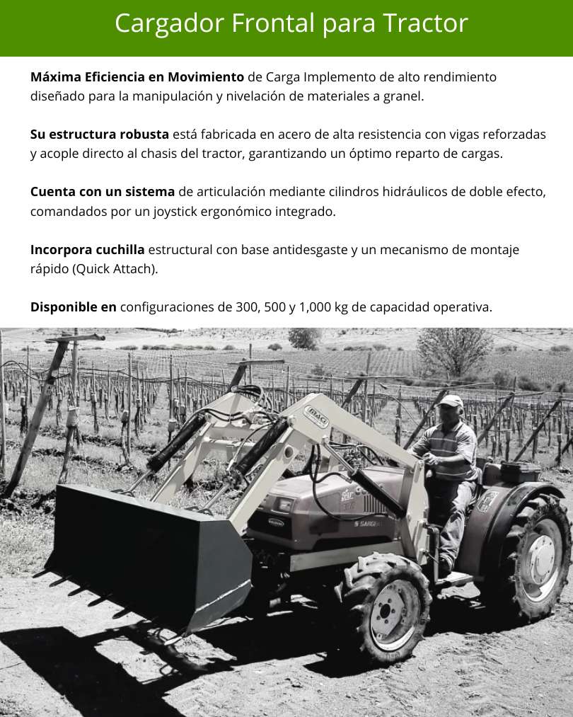 Cargador Frontal para Tractor