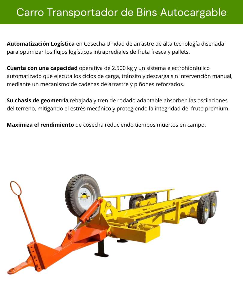 Carro Transportador de Bins Autocargable