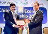 India | El ministro está de visita en Nueva Delhi, junto a una delegación de empresarios chilenos, para fomentar el comercio entre Chile e India.