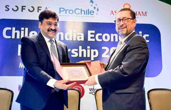 India | El ministro está de visita en Nueva Delhi, junto a una delegación de empresarios chilenos, para fomentar el comercio entre Chile e India.