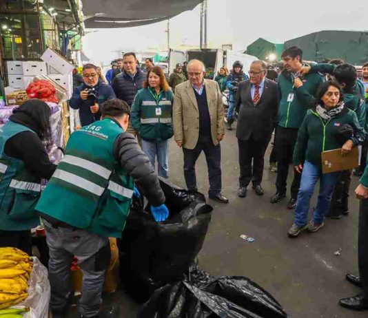 Ministerio de Agricultura encabeza jornada de fiscalización por mosca de la fruta en Mercado Mayorista Lo Valledor