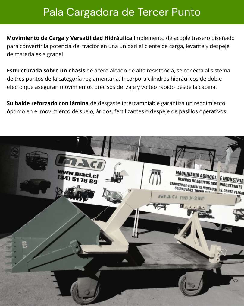 Pala Cargadora de Tercer Punto