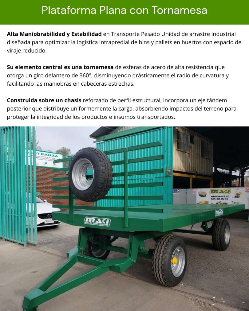 Plataforma Plana con Tornamesa