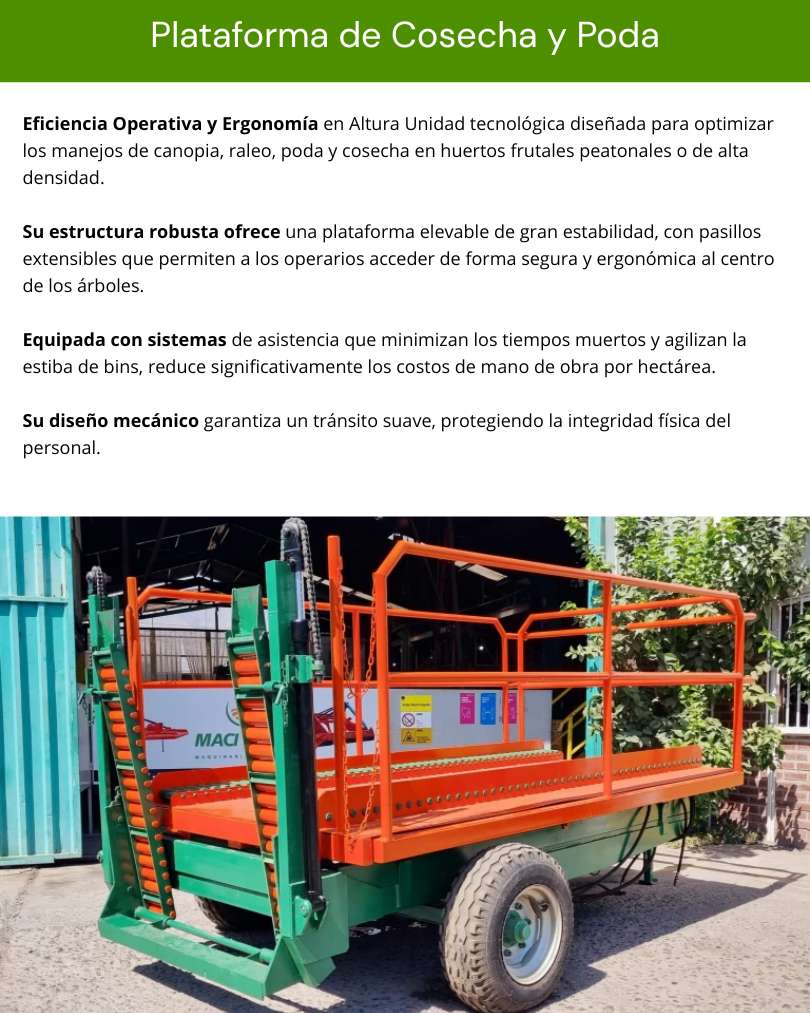 Plataforma de Cosecha y Poda