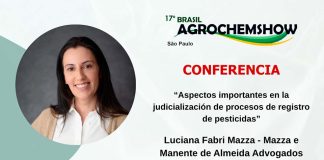 Judicialización de registros de pesticidas será tema en AgrochemShow Judicialización de registros de pesticidas será tema en AgrochemShow, Luciana-Mazza