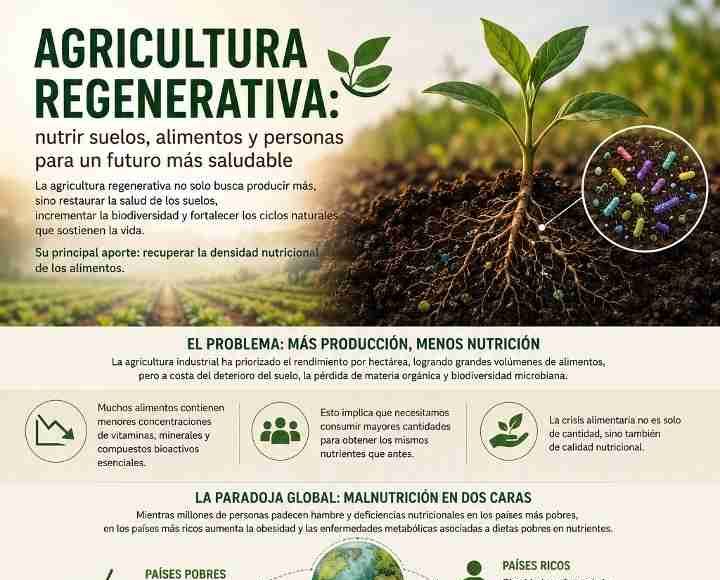 Reportaje | Nutrir Suelos, para mejorar la salud Humana y como la Agricultura Regenerativa es la respuesta Nutrir Suelos, para mejorar la salud Humana y como la Agricultura Regenerativa es la respuesta