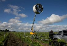 Control de heladas en frutales: La tecnología de hélices de Zimex clave ante la inminente brotación de agosto
