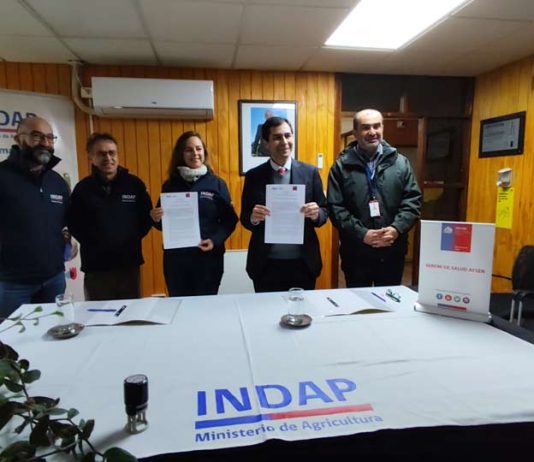 Seremi de Salud e INDAP Aysén renuevan convenio de colaboración para resguardar la salud de la Agricultura Familiar Campesina. Seremi de Salud e INDAP Aysén renuevan convenio de colaboración para resguardar la salud de la Agricultura Familiar Campesina.