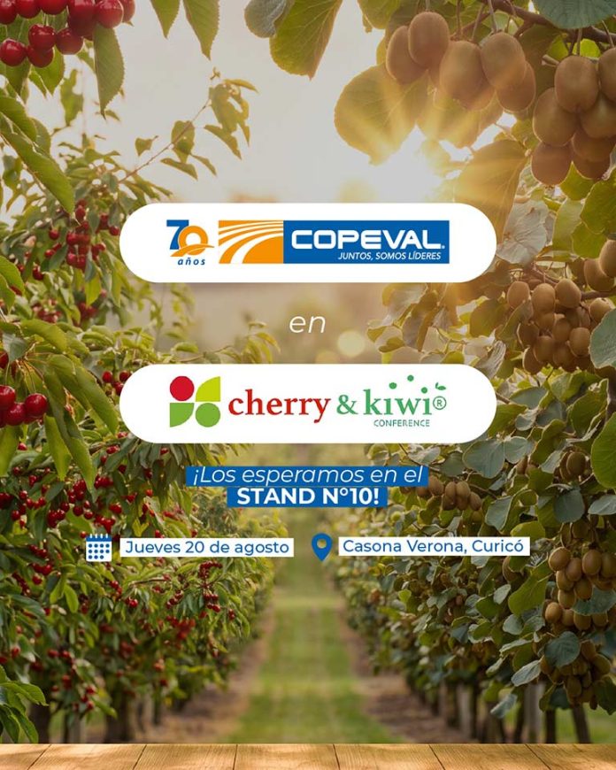 Copeval fortalece su vínculo con la fruticultura y participará en Cherry & Kiwi Conference 2026