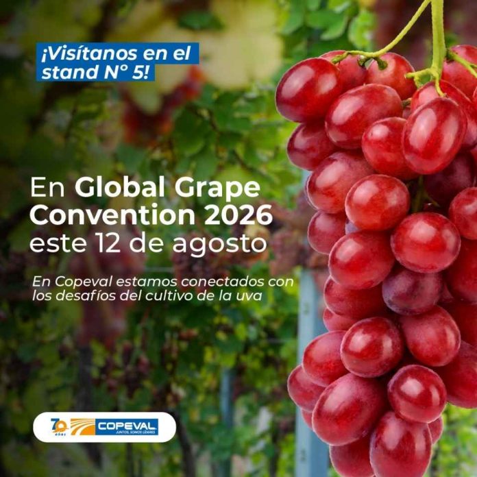 Copeval será parte del Global Grape Convention 2026, el principal encuentro internacional de la industria de la uva de mesa Copeval será parte del Global Grape Convention 2026, el principal encuentro internacional de la industria de la uva de mesa