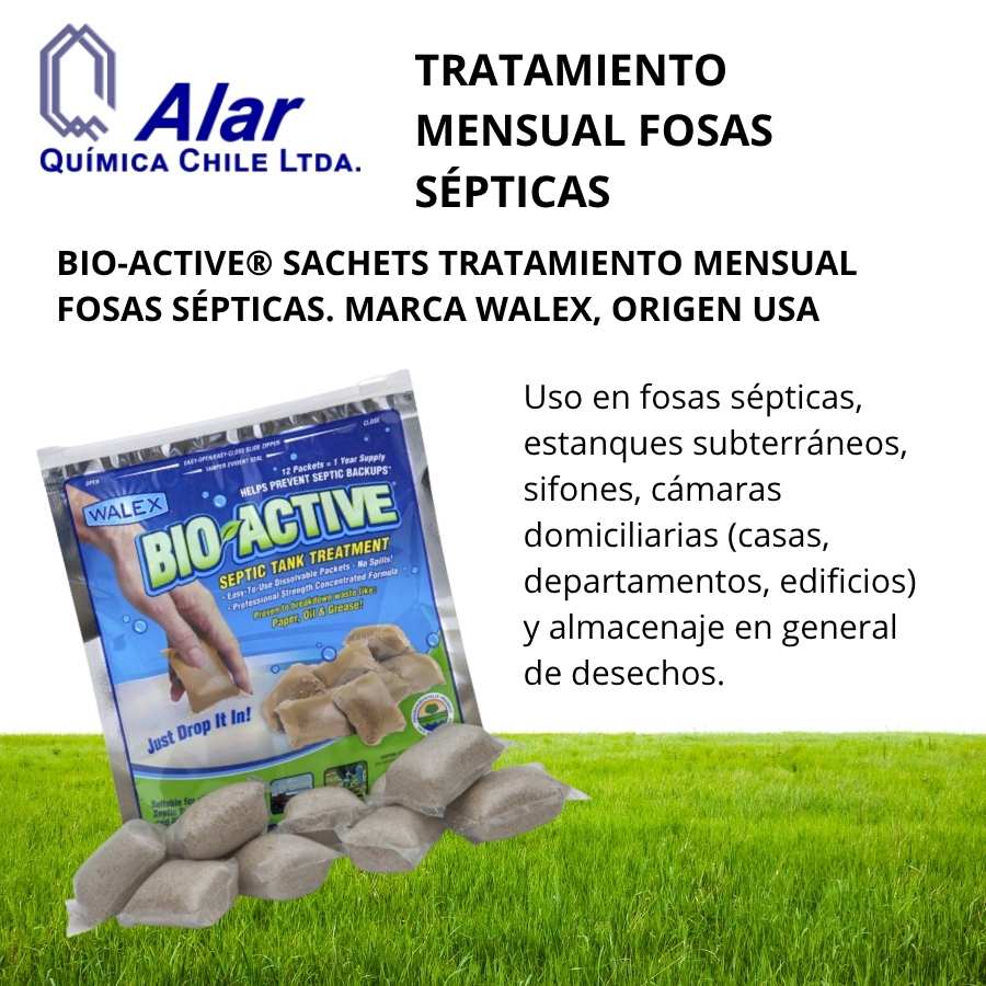 TRATAMIENTO MENSUAL FOSAS SÉPTICAS ALAR QUÍMICA