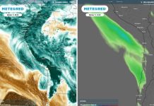Vapor de la región de El Niño Costero llegará al norte de Chile este martes: un río atmosférico potenciará las lluvias Vapor de la región de El Niño Costero llegará al norte de Chile este martes: un río atmosférico potenciará las lluvias