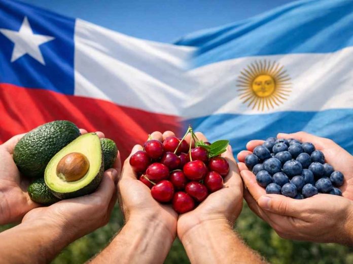 Argentina se consolida como uno de los principales socios de Chile en Sudamérica, en un escenario donde los productos agrícolas y frutícolas ganan espacio en el intercambio bilateral. Chile y Argentina profundizan acuerdo comercial