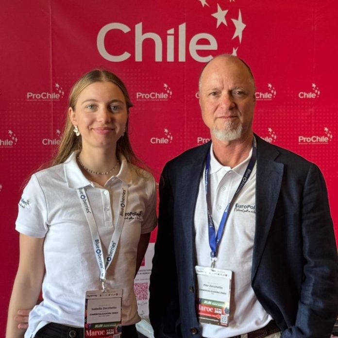 Zimex en XLIII Seminario Internacional de Berries y Arándanos en Marruecos 2026: La empresa chilena de base biotecnológica, impactó con Europollen, la plataforma global de Polinización Asistida