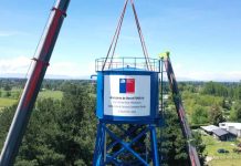 Reportaje | Un paso clave para el Agua Potable Rural: MOP iza torre y estanque del SSR El Huertón en Los Ángeles Agua Potable Rural